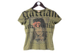 Galliano T-Shirt Women’s Medium streetwear luxury classic green big logo authentic shirt