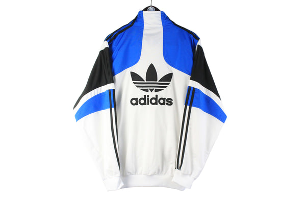 Vintage Adidas Track Jacket XLarge big logo 90s retro windbreaker sport style Germany brand 3 stripes