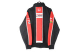 Vintage Honda Yuasa Racing Sweatshirt Full Zip XLarge