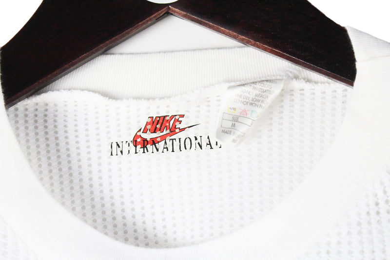 Vintage Nike International Mesh T-Shirt Medium