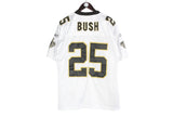Vintage Reggie Bush #25 New Orleans Saints Reebok Jersey T-Shirt Large