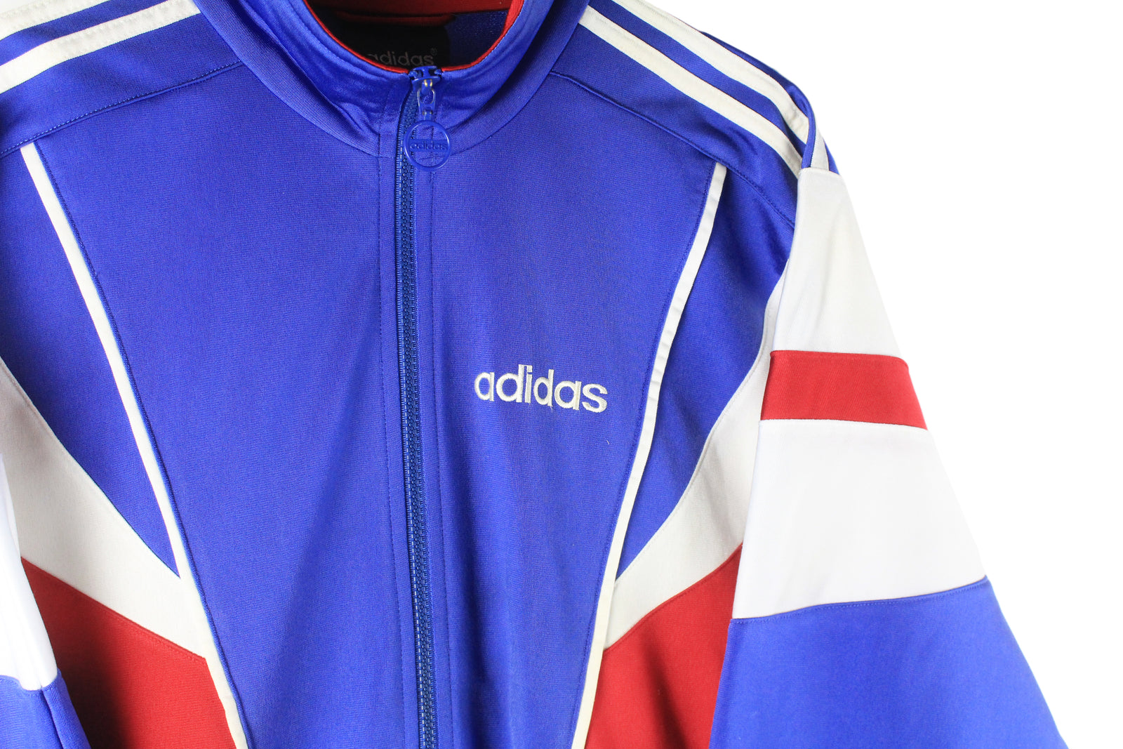 Red white and blue adidas tracksuit online