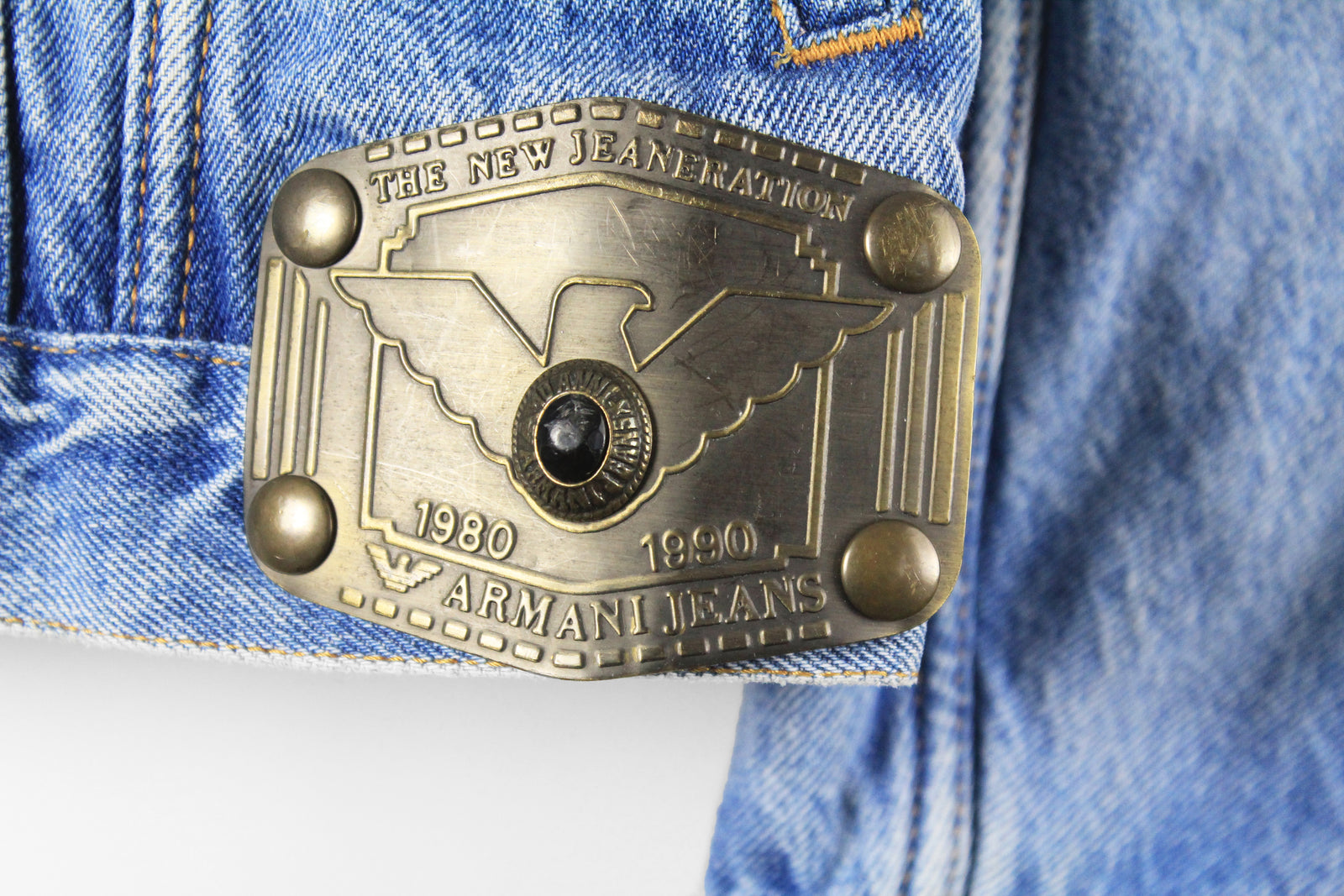 Vintage Armani Denim Jacket Medium – dla dushy