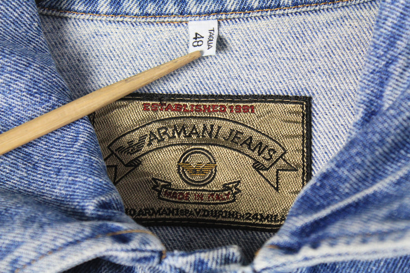 Vintage Armani Denim Jacket Medium