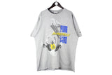 shaquille o'neal Vintage Reebok Shaq T-Shirt XLarge gray basketball big logo 90s retro NBA jersey authentic sport style shirt