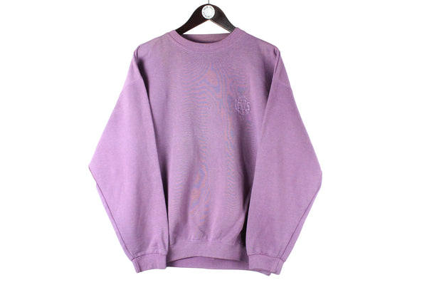 Vintage Levi's Sweatshirt Medium purple crewneck 90s retro sport jumper small logo oversize 