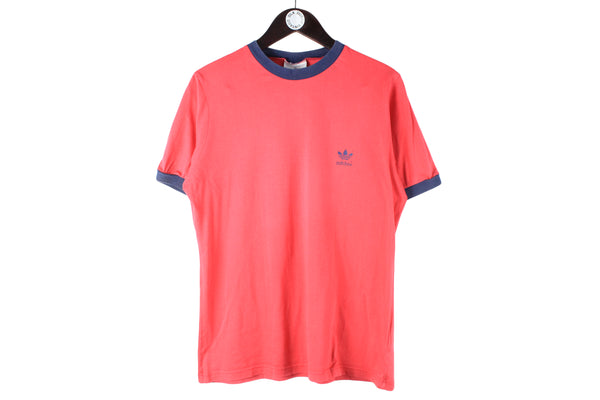 Vintage Adidas T-Shirt small logo 90s retro sport style short sleeve crewneck classic 3 stripes red