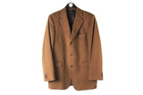 Burberry Blazer XLarge brown authentic jacket 3 buttons 90s luxury wool classic