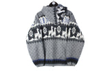 Vintage Tejidos Ruminahui Cardigan Full Zip Small