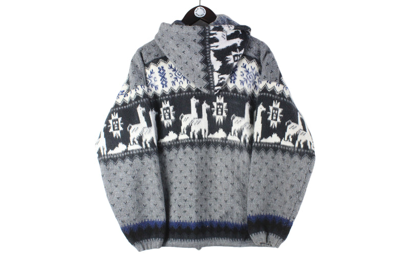 Vintage Tejidos Ruminahui Cardigan Full Zip Small