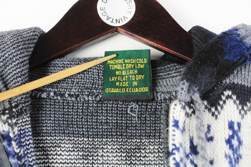 Vintage Tejidos Ruminahui Cardigan Full Zip Small