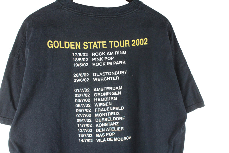 Vintage Bush Golden State 2002 Tour T-Shirt Large