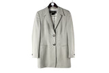 Vintage Escada by Margaretha Ley Blazer Women's 38 luxury classic gray jacket official 2 button wear 