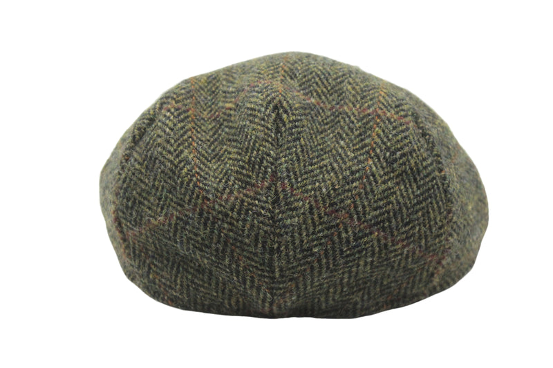 Vintage Harris Tweed Newsboy Cap