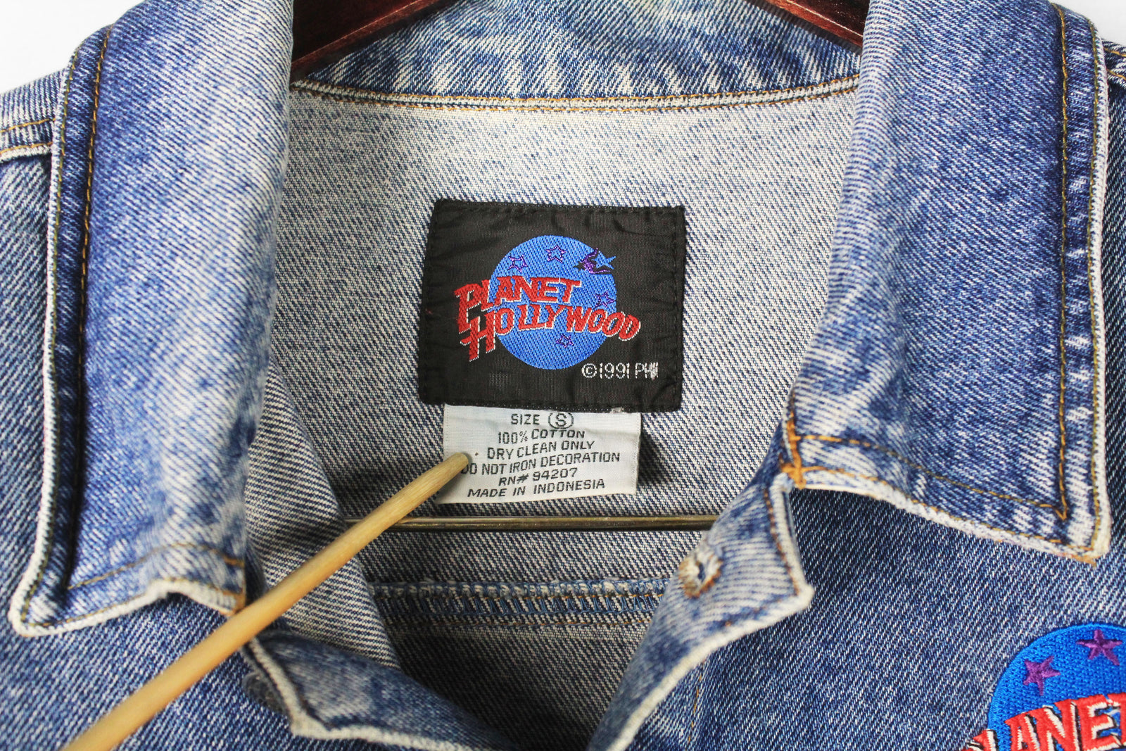 Vintage Planet Hollywood Key West Denim Jacket Small – dla dushy