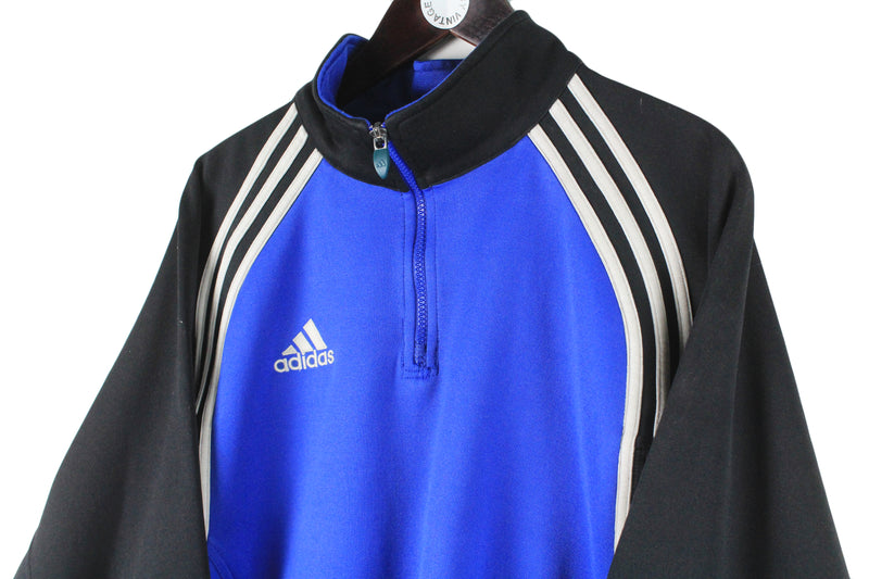 Vintage Adidas Sweatshirt 1/4 Zip Large