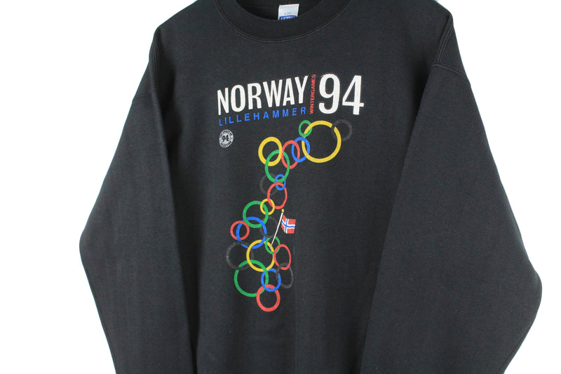 Vintage Lillehammer 1994 Olympic Games Norway Sweatshirt Medium / Large