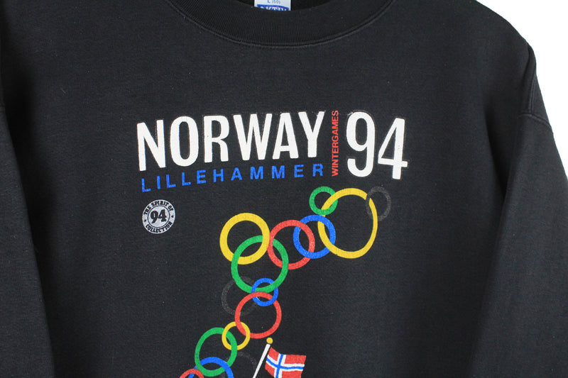 Vintage Lillehammer 1994 Olympic Games Norway Sweatshirt Medium / Large