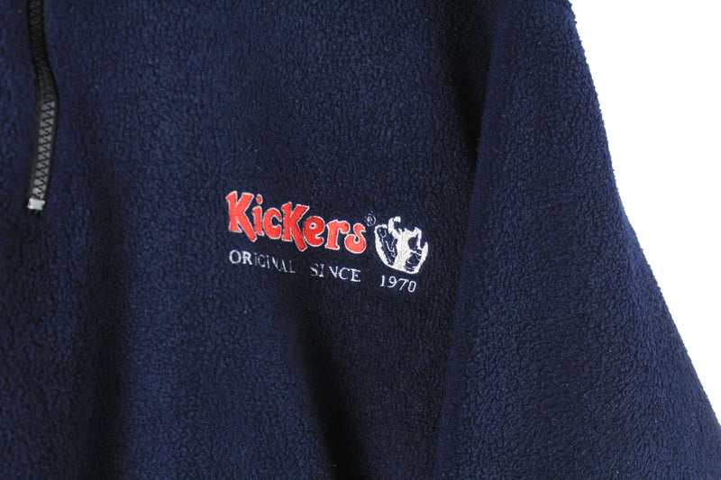 Vintage Kickers Fleece 1/4 Zip Large