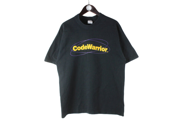Vintage CodeWarrior Apple Expo 1996 T-Shirt Large black 90s IT rare retro USA style silicon valley