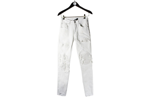 Amiri Jeans Women's 28 gray rip style authentic minimalistic luxury denim pants
