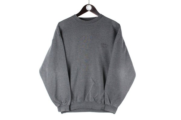 Vintage Levi's Sweatshirt Small crewneck gray small logo 90s retro sport style USA work wear jumper