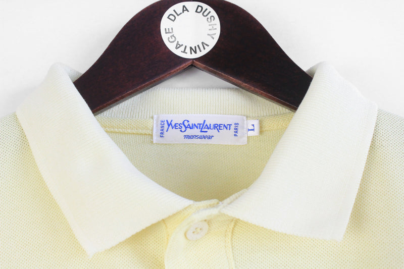 Vintage Yves Saint Laurent Polo T-Shirt Medium