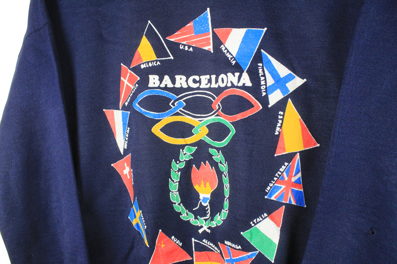 Vintage Barcelona 1992 Olympic Games Sweatshirt Medium