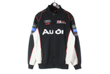 Audi Sweatshirt Full Zip Large cardigan jumper 00s racing formula 1 racing style F1 team rally