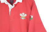 Vintage Wales Rugby Shirt 3/4 Sleeve XLarge