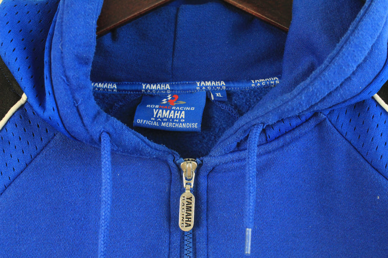 Vintage Yamaha Racing Team Hoodie Full Zip XLarge