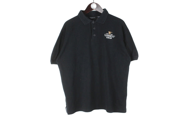 Vintage Guinness Polo T-Shirt Medium