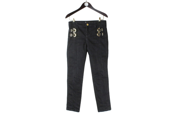 Versace x Riachuelo Jeans Women's 38 black denim pants authentic streetwear luxury trousers