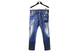 Dsquared2 Jeans 48 denim trousers made in Italy authentic luxury streetwear ripped style