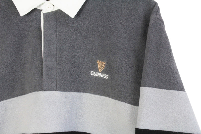Vintage Guinness Fleece Rugby Shirt XLarge