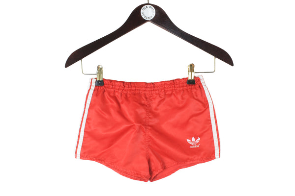 Vintage Adidas Shorts red women's XS size  pattern 90s retro sport style athletic running summer shorts