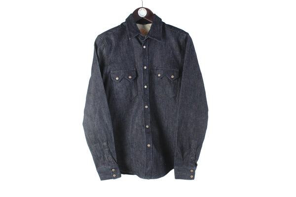 Nudie Denim Shirt Small blue casual streetwear authentic street style Japan jeans jacket selvedge