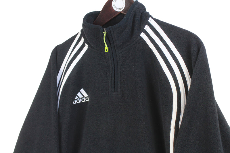 Vintage Adidas Fleece 1/4 Zip Large