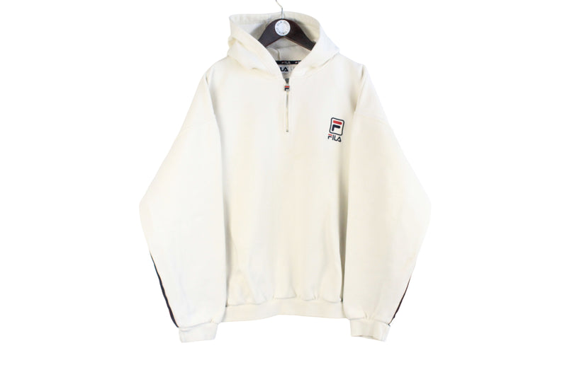 Vintage Fila Hoodie 1/4 Zip Large