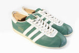 Vintage Adidas Rekord Sneakers US 7 green 00s 90s leather 90s retro style trainers classic sport shoes authentic streetwear casual
