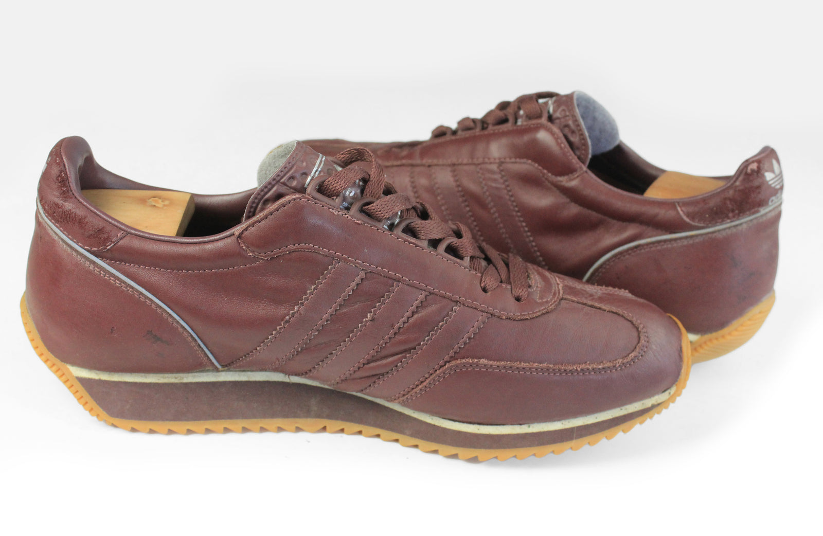 Rare Vintage Adidas New in Box Leather Decade Hi Brown- lsize 9 Style # 078993 adidas Women main image 3