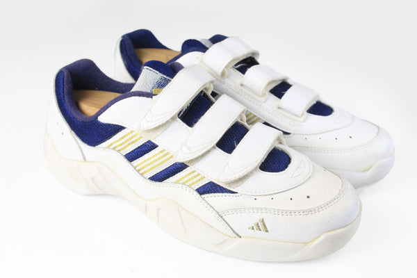 Vintage Adidas Sneakers Velcro shoes trainers 90s retro sport style casual wear 