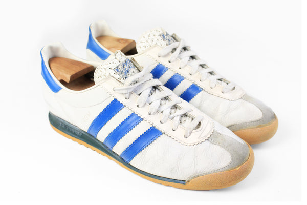 Vintage Adidas Rom Sneakers US 9 made in Yugoslavia city series authentic 80s 90s retro style trainers classic sport athletic shoes authentic streetwear casual