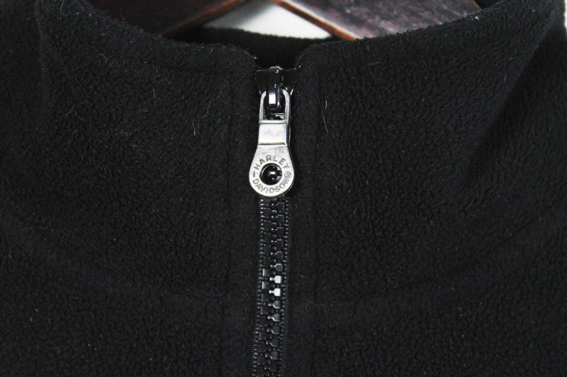 Vintage Harley Davidson Fleece 1/4 Zip XLarge