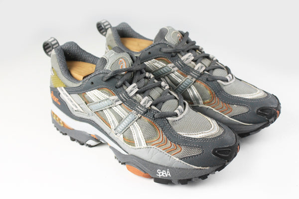 Vintage Asics Sneakers shoes trainers 90s retro sport style casual wear gray Speva gel lyte