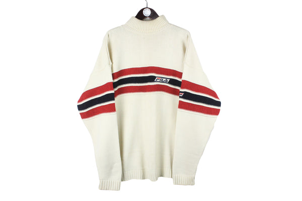 Vintage Fila Turtleneck Sweater XLarge
