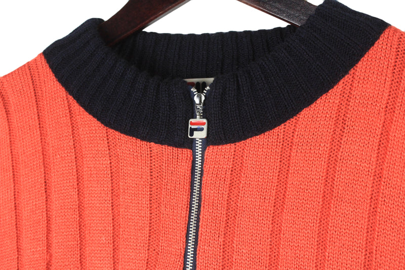 Vintage Fila Sweater 1/4 Zip Large