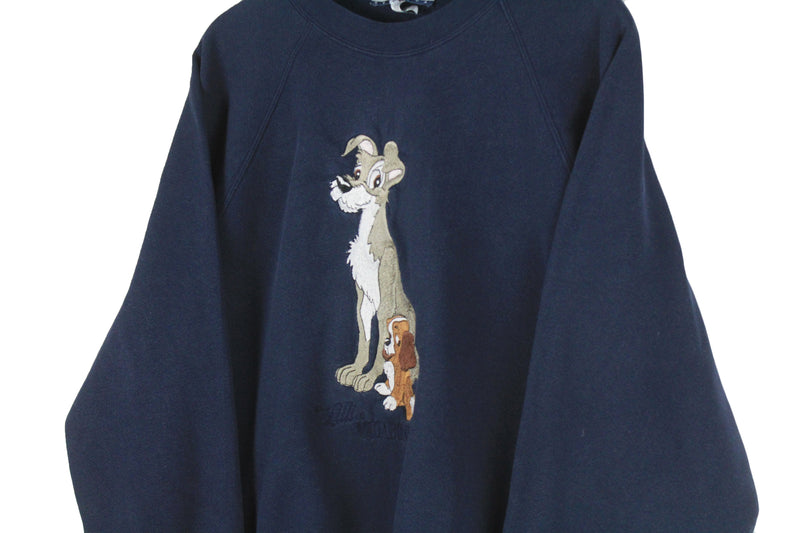 Vintage Lady And The Tramp Emmanuel Schvili Sweatshirt Large