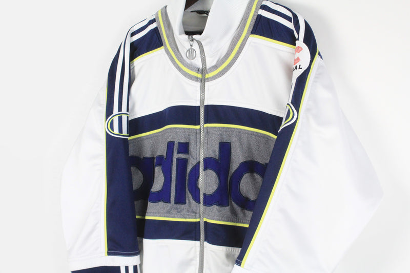 Vintage Adidas Tracksuit 3/4 Sleeve Jacket Large
