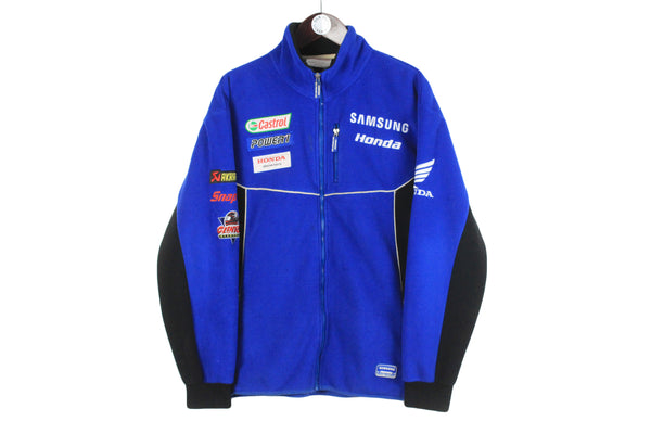 Vintage Honda Racing Fleece Full Zip Medium